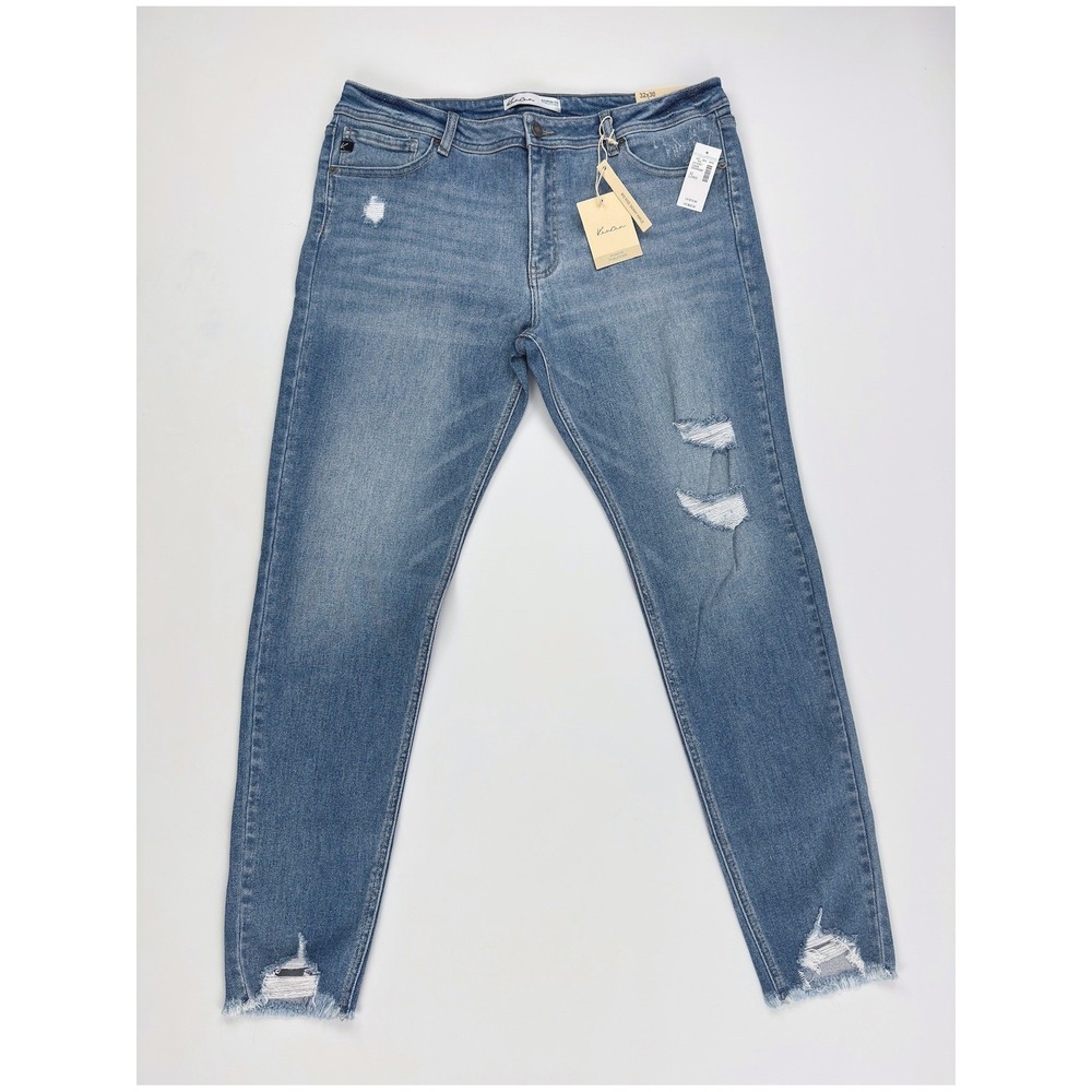 KanCan Mid Rise Skinny Ankle Jeans Blue 32 Long New With Tags